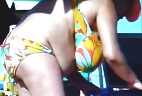 Rusko busty staršie babičky na pláži! na fanúšikov! zrelé